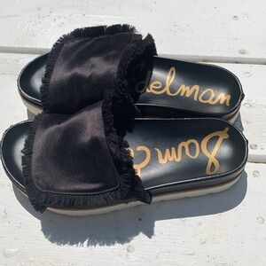 Sam Edelman satin slippers size 7-8
